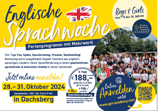 Englisch-Camp in den Herbstferien