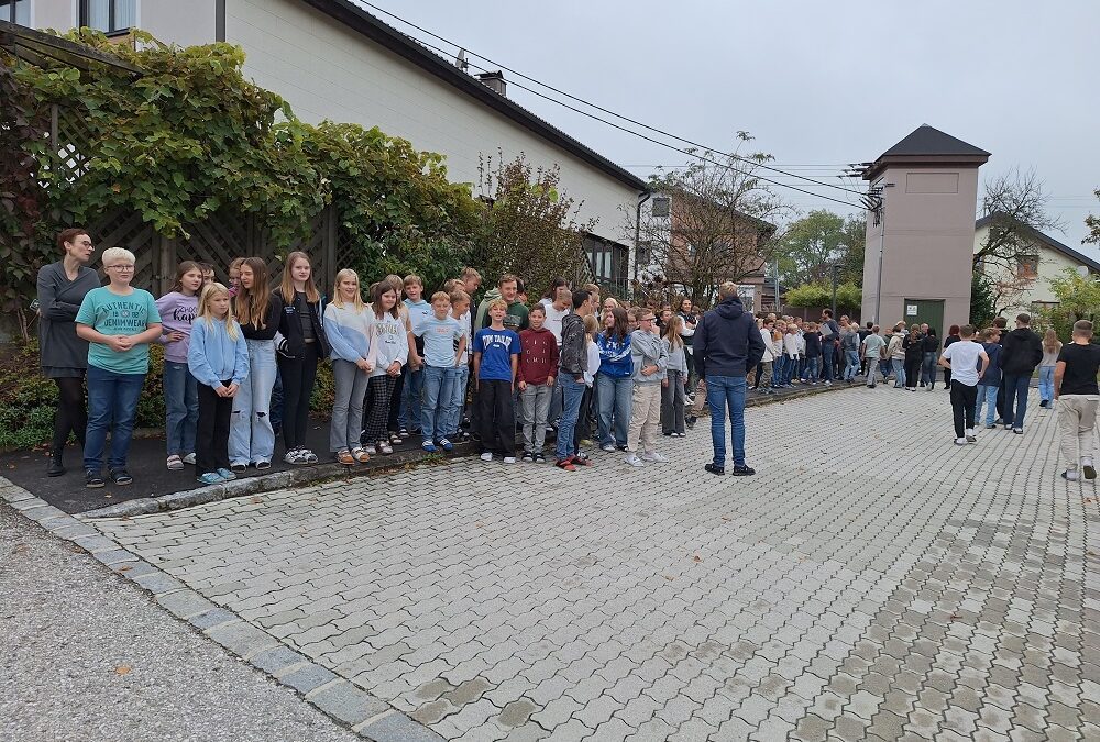 Räumungsübung für den Ernstfall