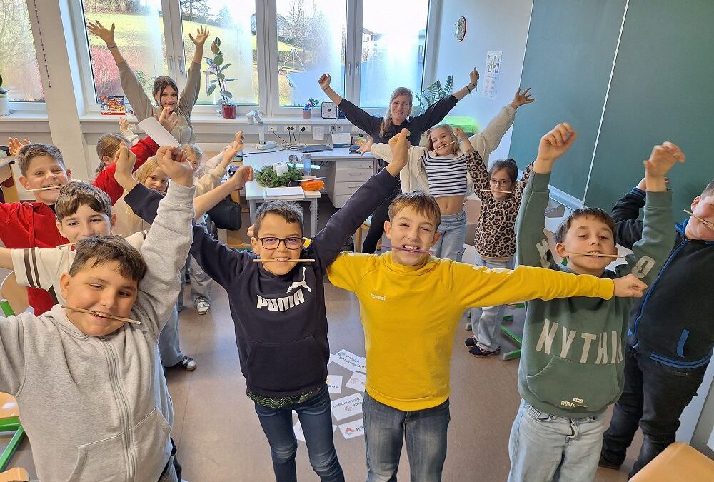 Erstklässler/innen kümmern sich um ihr Glück